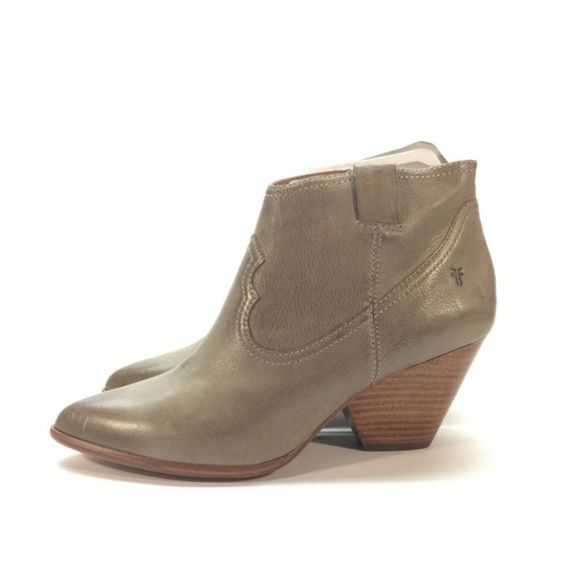 FRYE Women's Reina Leather Ankle Booties Size 10 - Picture 4 of 8